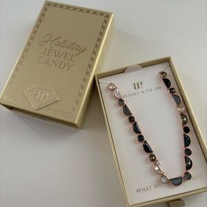 Bomb Party Holiday25 Jewel Candy Too Sweet To Skip Necklace BlackTieTwilight RG